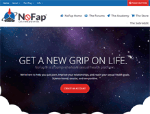 Tablet Screenshot of nofap.com